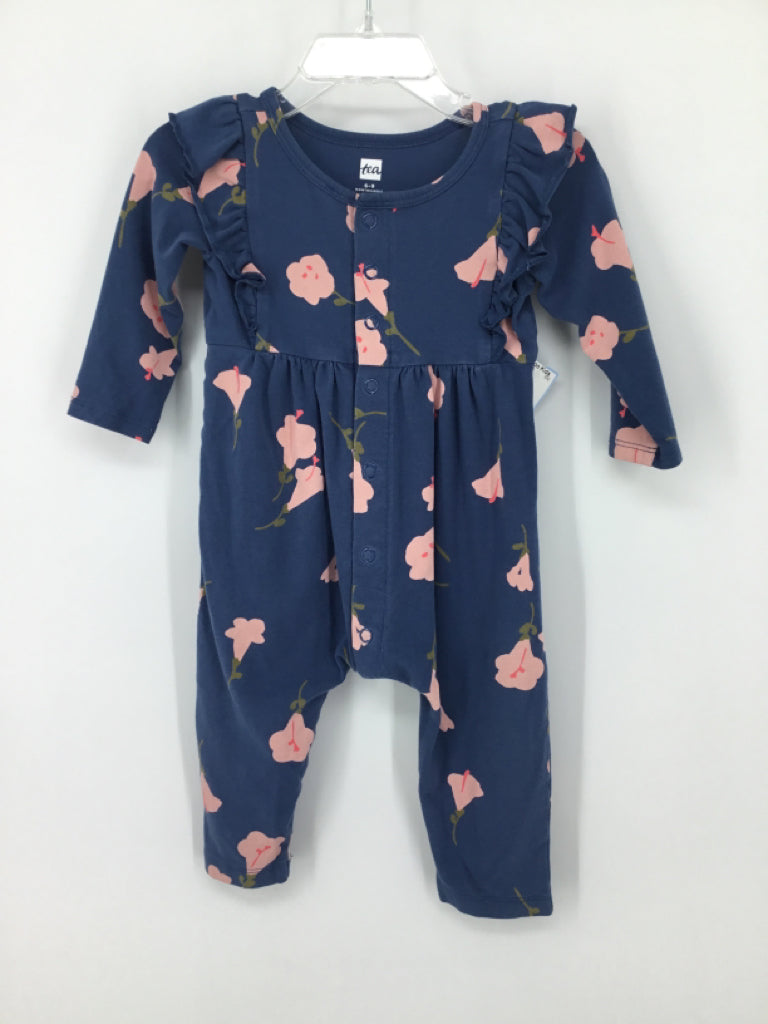 Tea Child Size 6-9 Months Blue Outfit - girls
