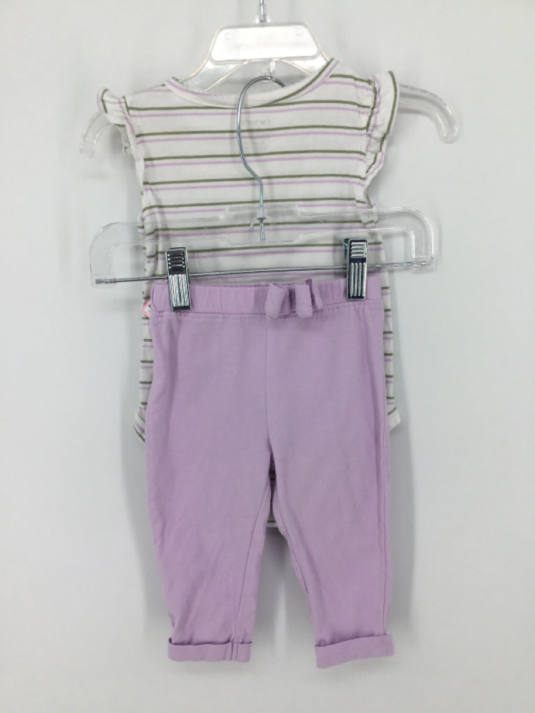 Carter's Child Size 6 Months Purple Outfit - girls