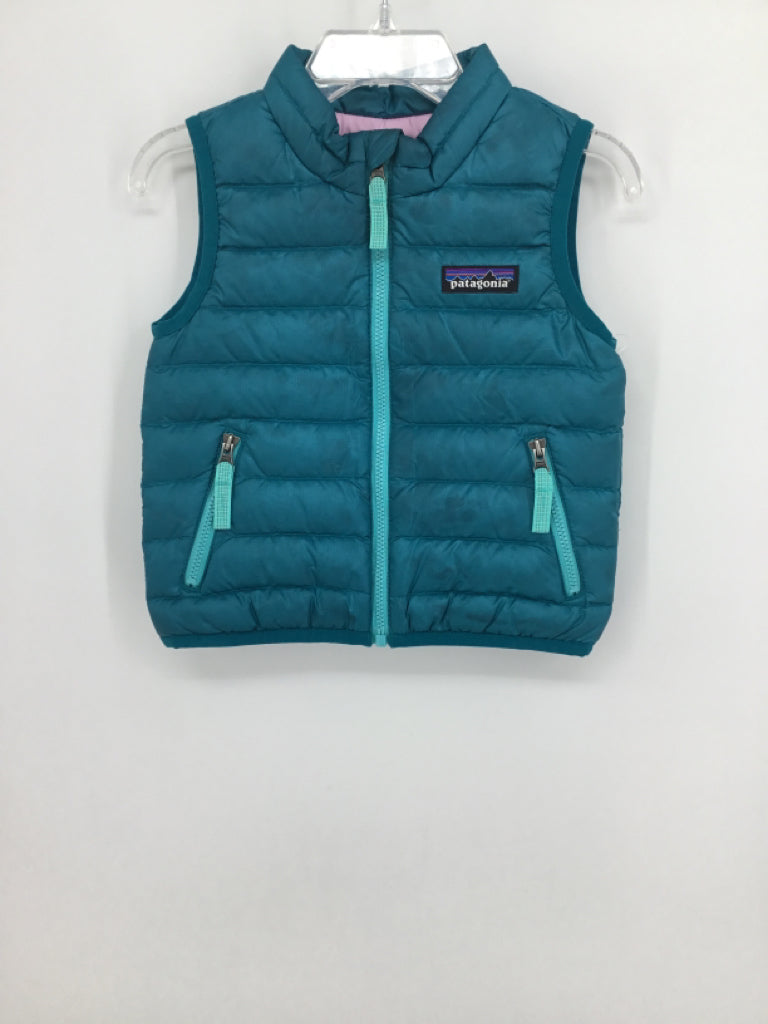 Patagonia Child Size 6-12 Months Teal Outerwear - girls