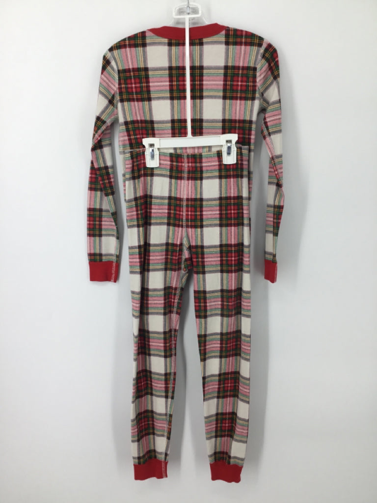 Hansen Child Size 10 Red Plaid Pajamas - boys