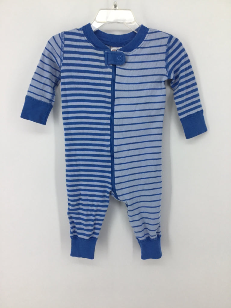 Hanna Andersson Child Size 3-6 Months Blue Stripe Pajamas - boys