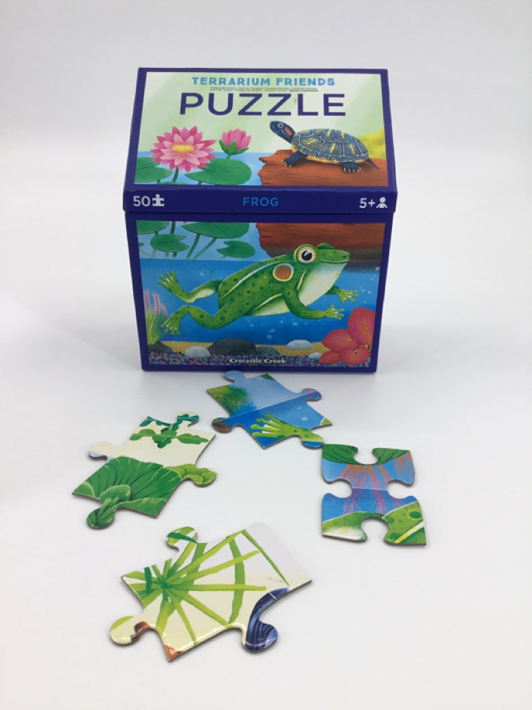 Crocodile Creek Terrarium Friends Frog Puzzle - 50pc