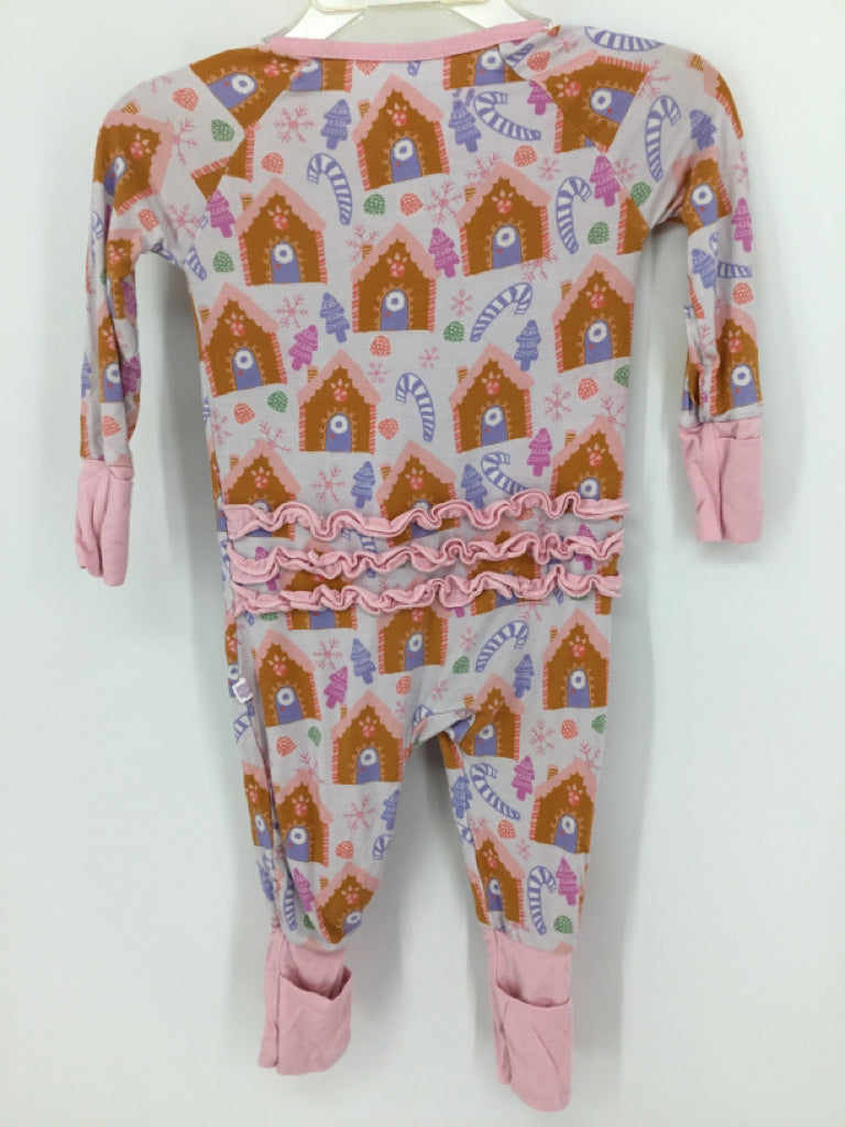Poppy Kids Co. Child Size 3-6 Months Pink Christmas Pajamas