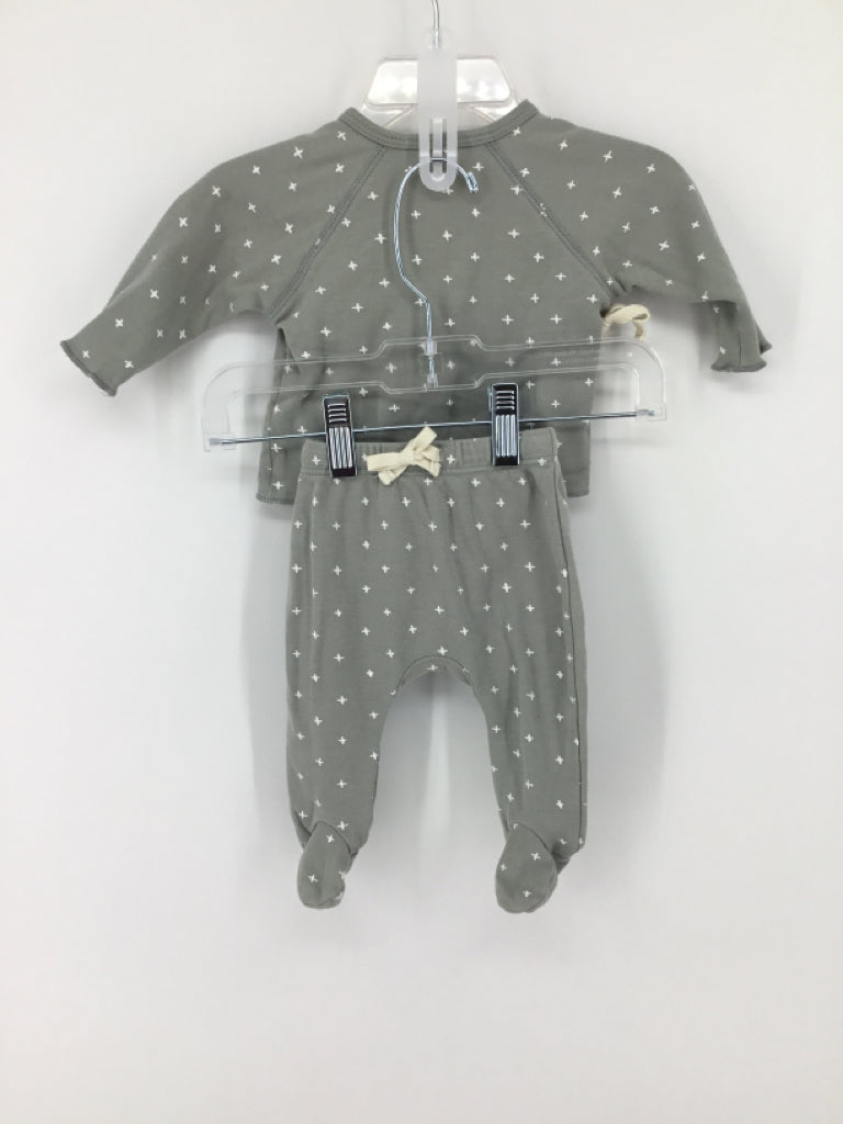 Quincy Mae Child Size 0-3 Months Gray Outfit - girls