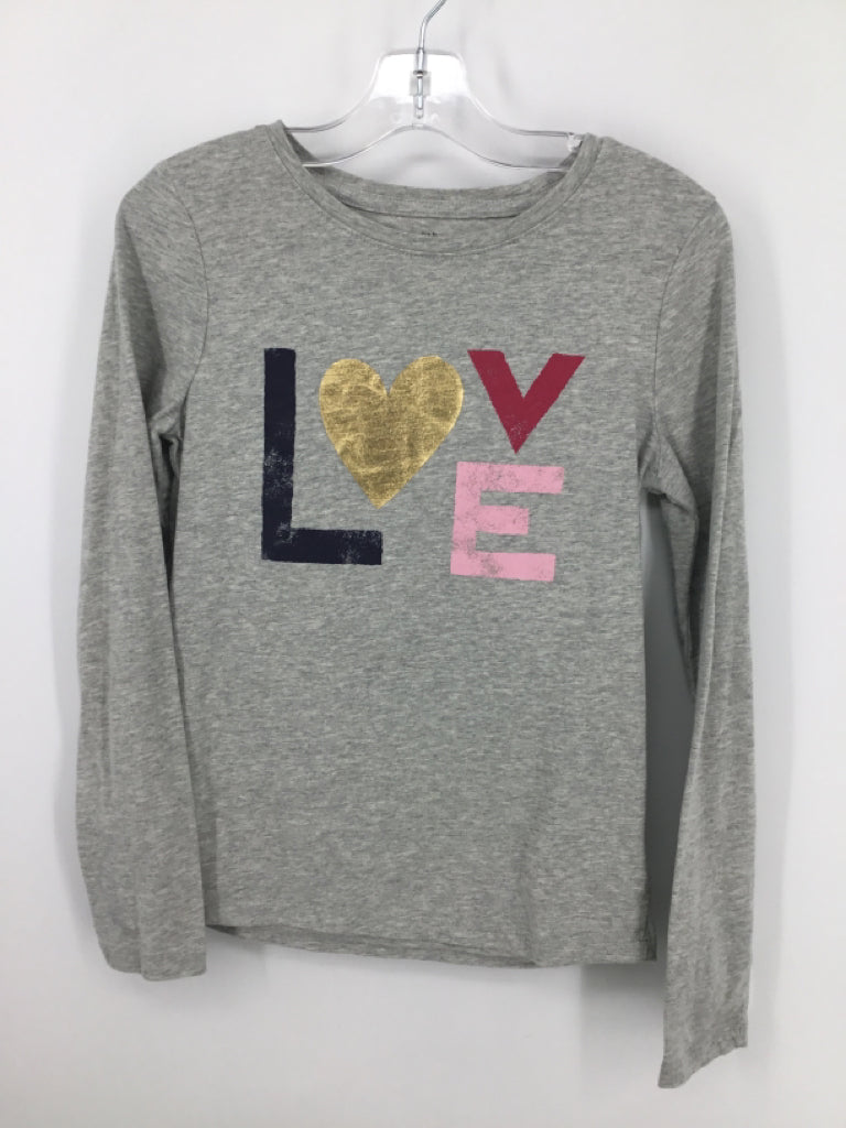 Gap Kids Child Size 10 Gray Valentine's Day T-Shirt