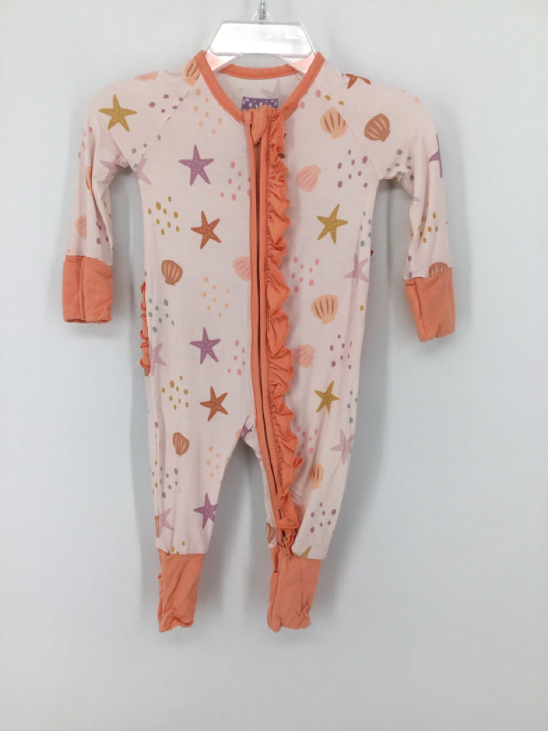 Poppy Kids Co. Child Size 0-3 Months Peach Pajamas - girls