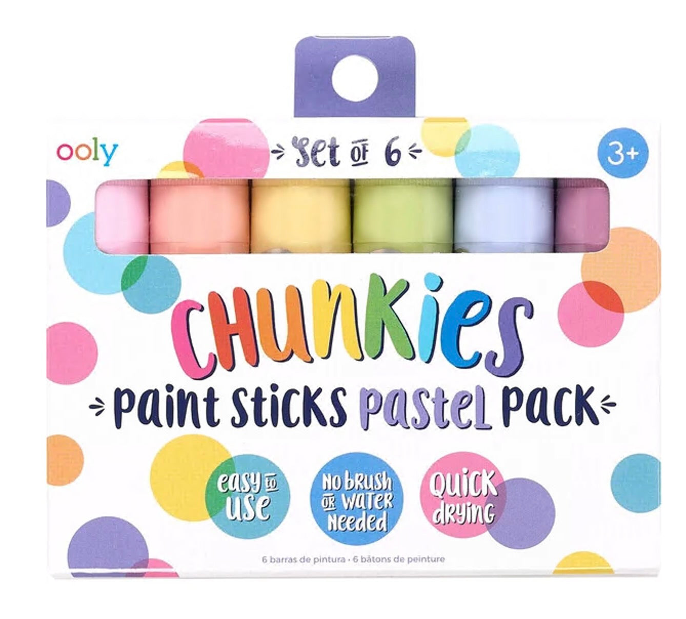Ooly -Chunkies Paint Sticks - Pastel Pack (Set of 6)