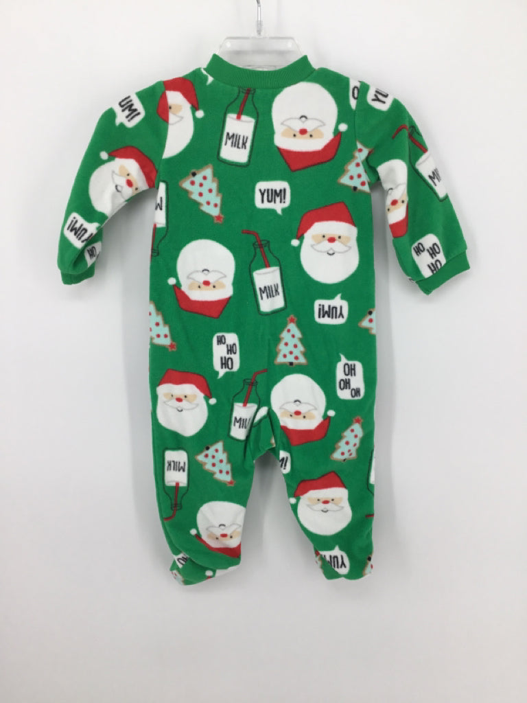Simple Joys made by Carters Child Size 3-6 Months Green Christmas Sleeper
