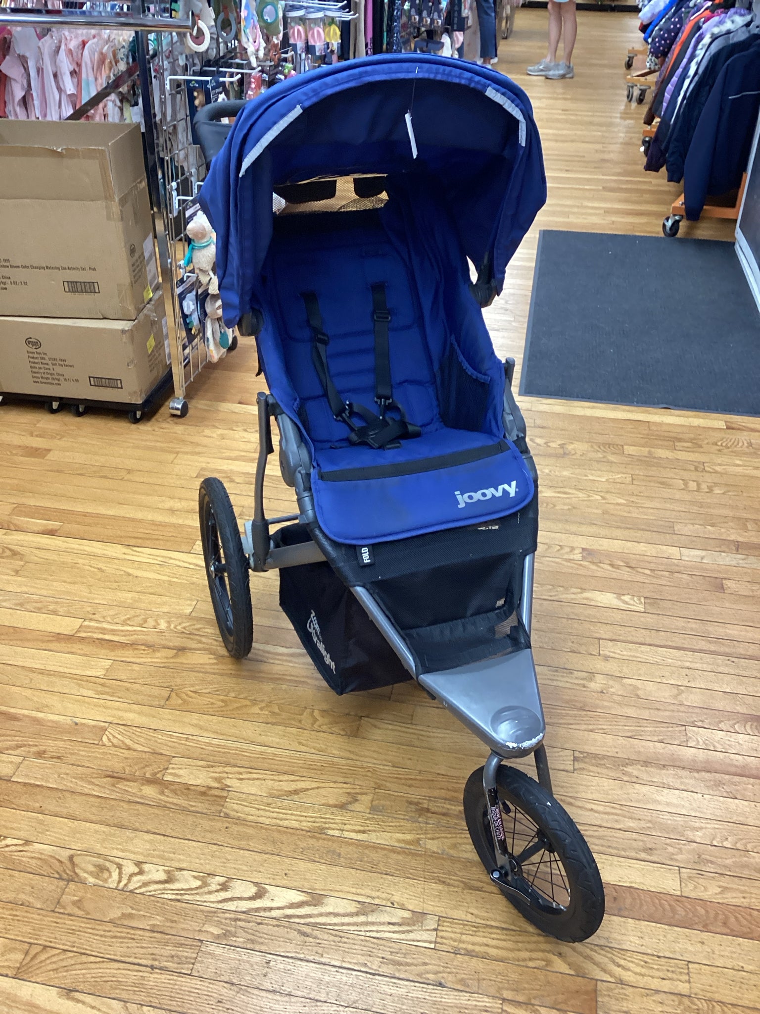 Joovy Blue Zoom 360 Ultralight Single Jogger Stroller - 2018