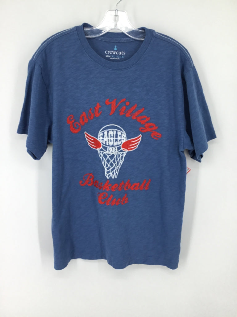 Crewcuts Child Size 12 Blue Embroidered T-shirt - boys