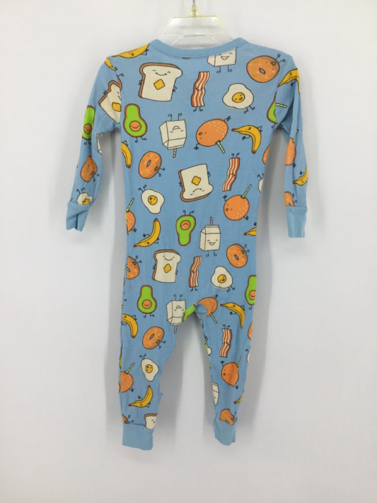 Old Navy Child Size 18-24 Months Blue Print Pajamas - boys