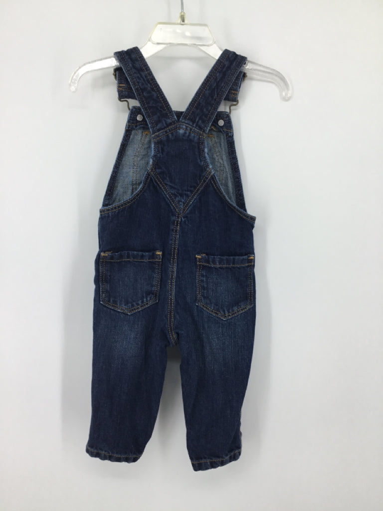 Old Navy Child Size 6-12 Months Blue Solid Overalls - boys