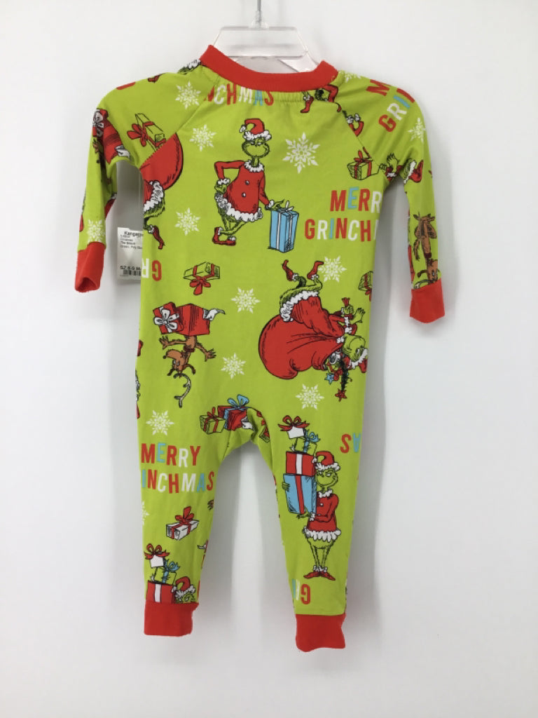 The Grinch Child Size 6-9 Months Green Christmas Pajamas