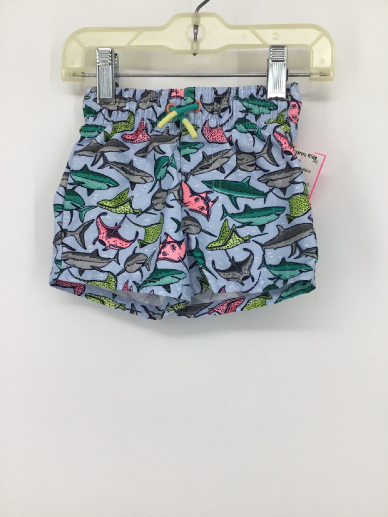 Cat & Jack Child Size 9 Months Blue Sharks Swimwear - boys