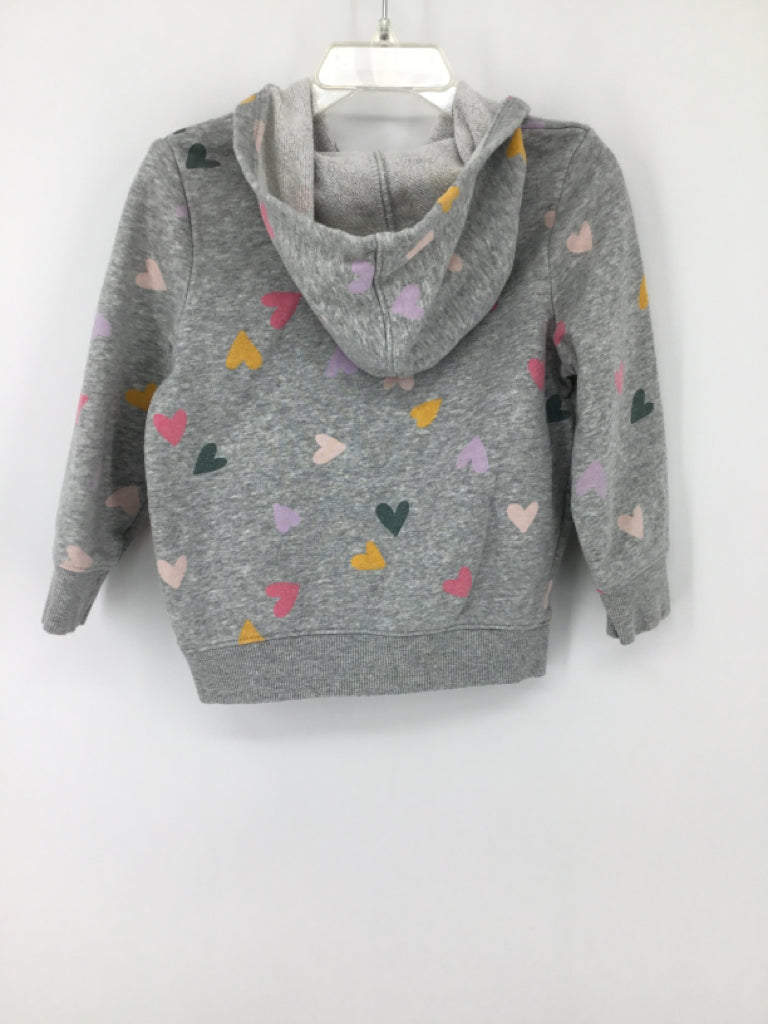 Cat & Jack Child Size 2 Gray Hoodie - girls