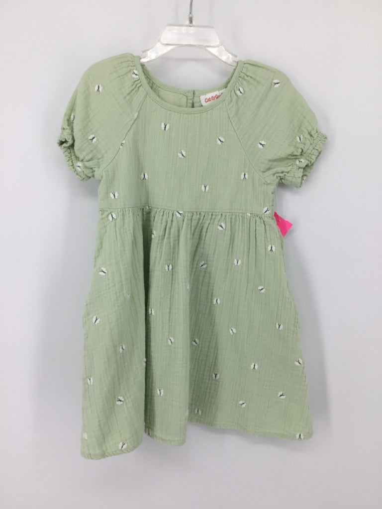 Cat & Jack Child Size 4 Green Dress - girls
