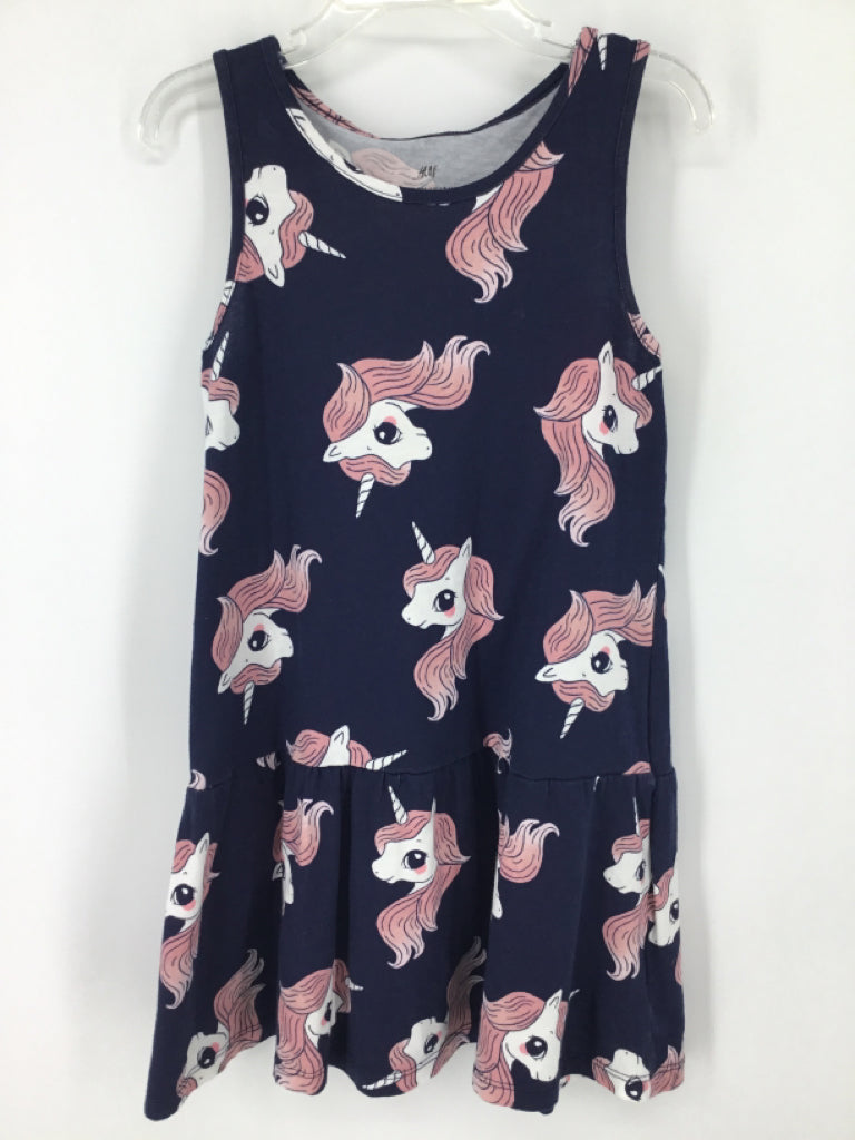 H & M Child Size 5 Navy Dress - girls
