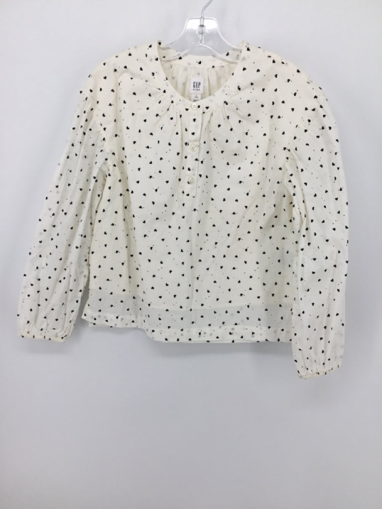 Gap Kids Child Size 10 White Hearts Shirt - boys