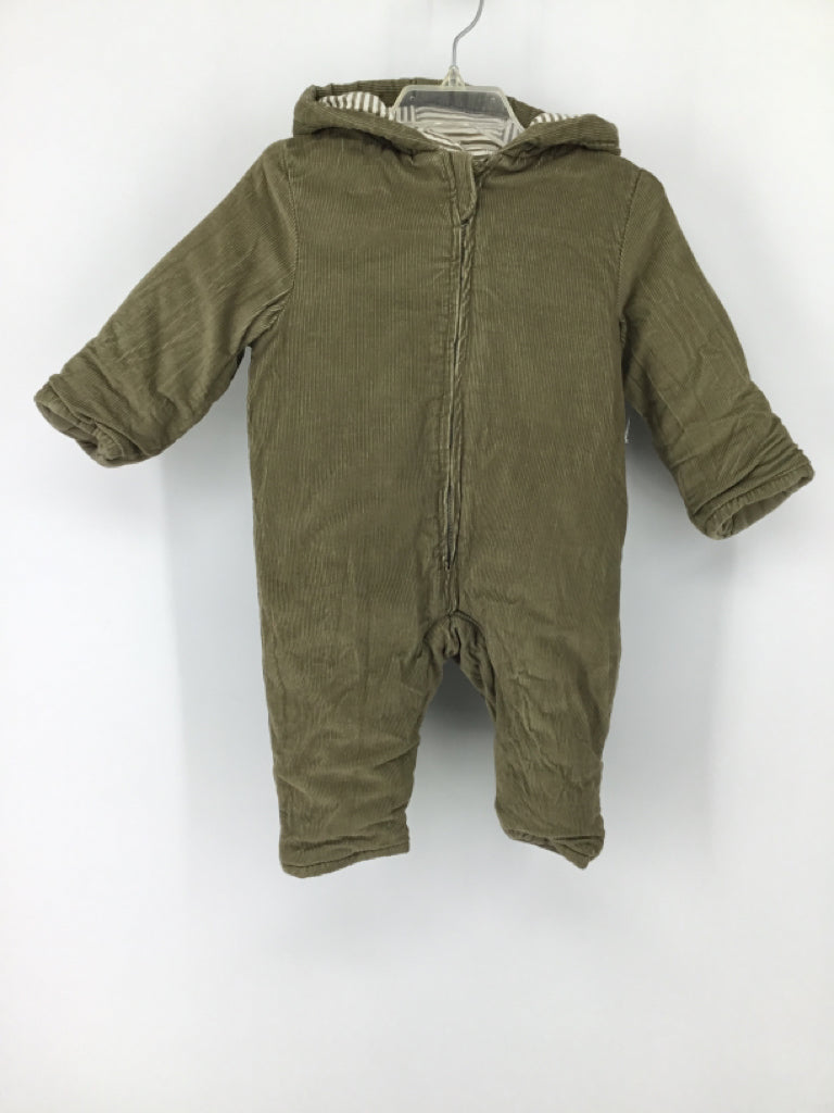 Little Planet Child Size 3 Months Green Solid Outerwear - boys