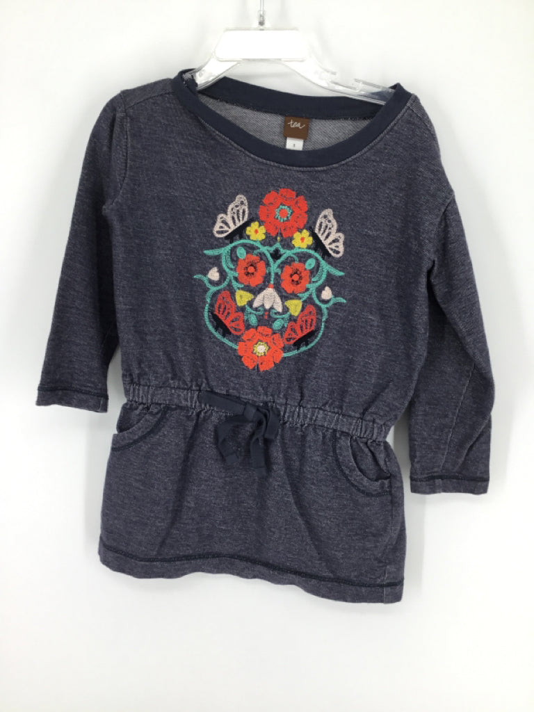 Tea Child Size 3 Blue Shirt - girls