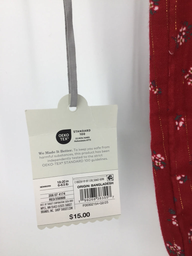 cloud island Child Size Newborn Red Outfit - girls