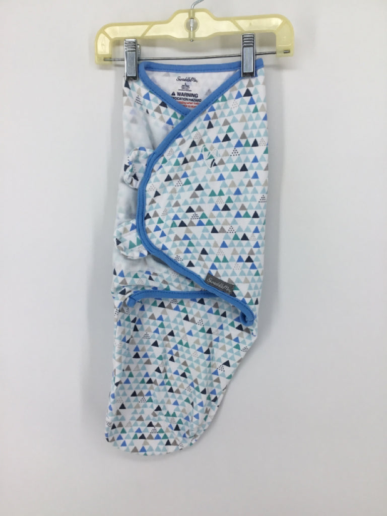 Swaddle Me Child Size L Blue Print Swaddle