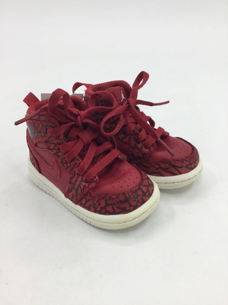 Air Jordan Child Size 4 Toddler Red Sneakers