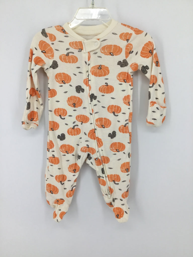 Little Planet Child Size 3 Months Orange Halloween Sleeper