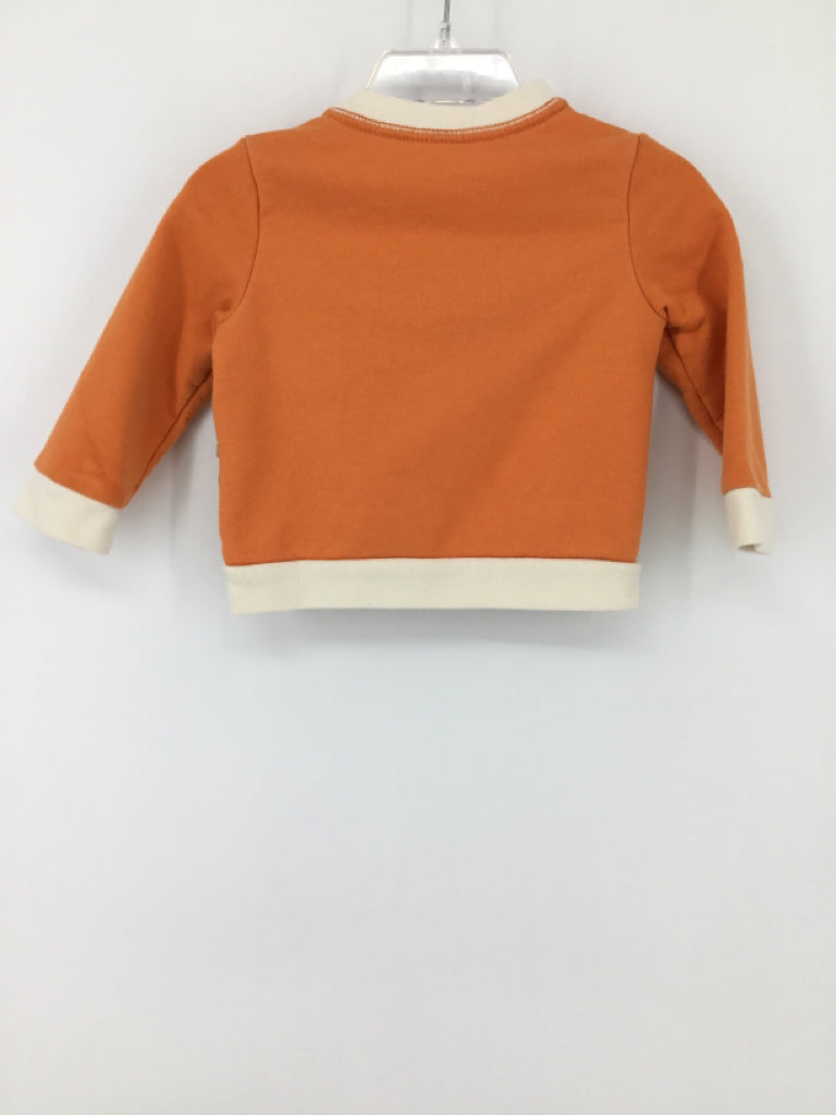 Cat & Jack Child Size 12 Months Orange screen printed Sweatshirt - boys