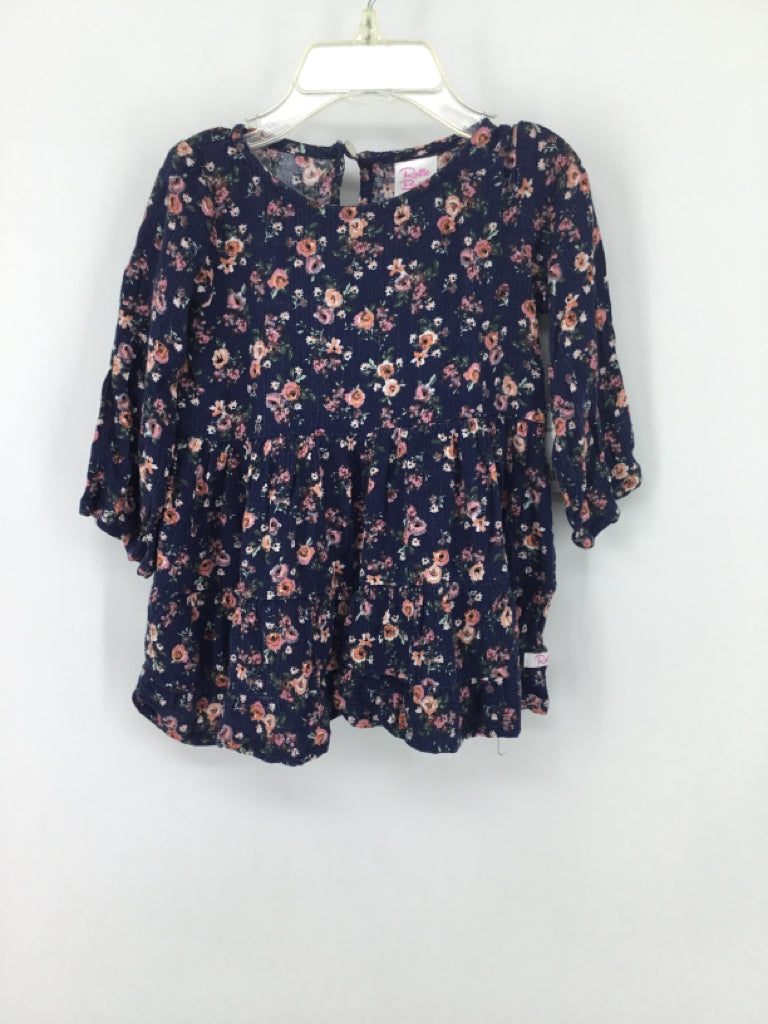 Ruffle Butts Child Size 12-18 Months Navy Dress - girls