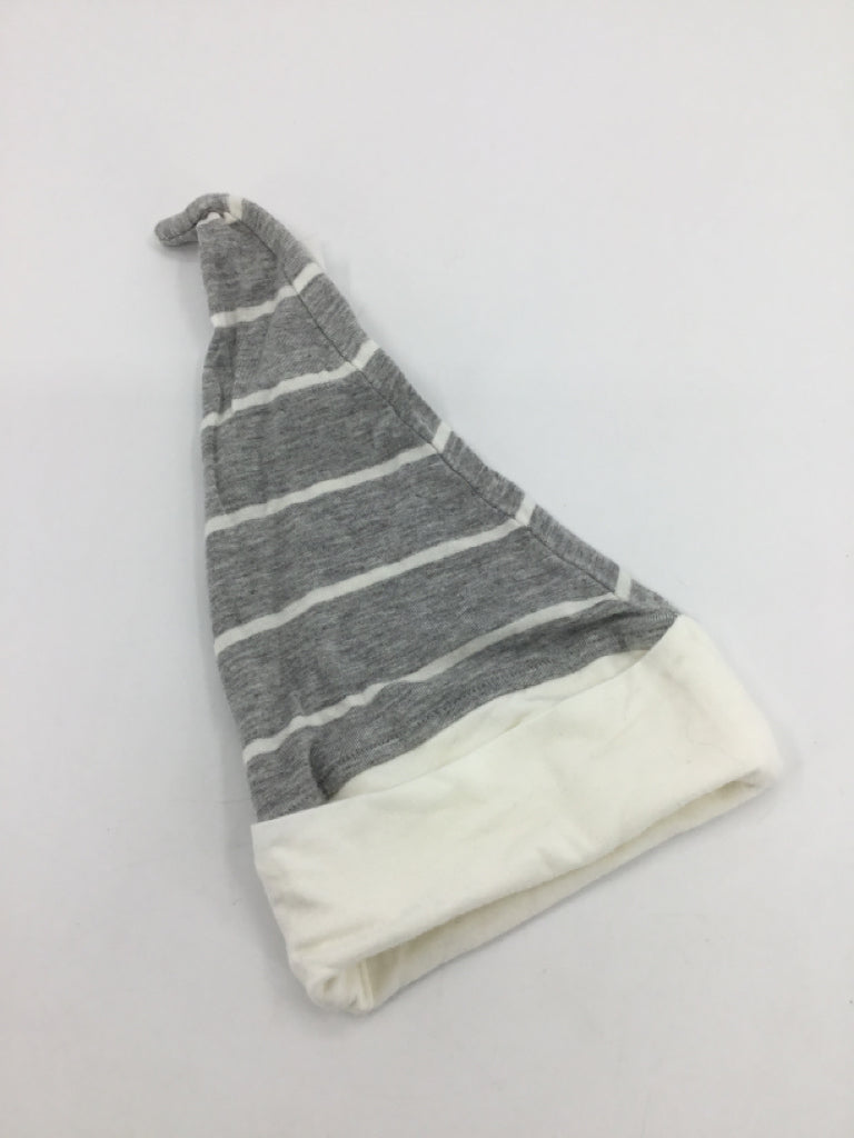 brandless Child Size Newborn Gray Stripe Hats - boys