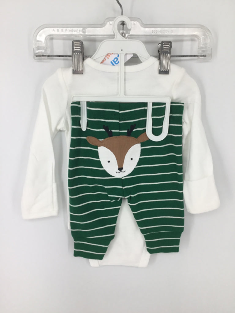 Just One You Made by Carters Child Size 3 Months White Christmas Onesies