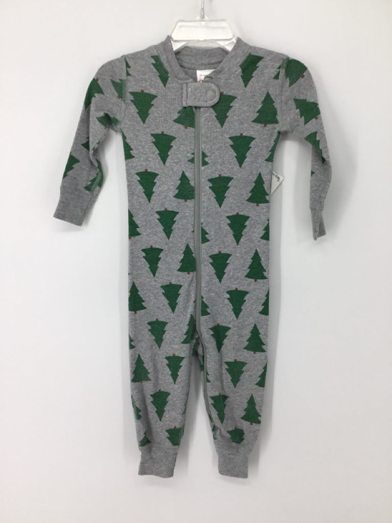 Hanna Andersson Child Size 12-18 Months Gray Christmas Pajamas