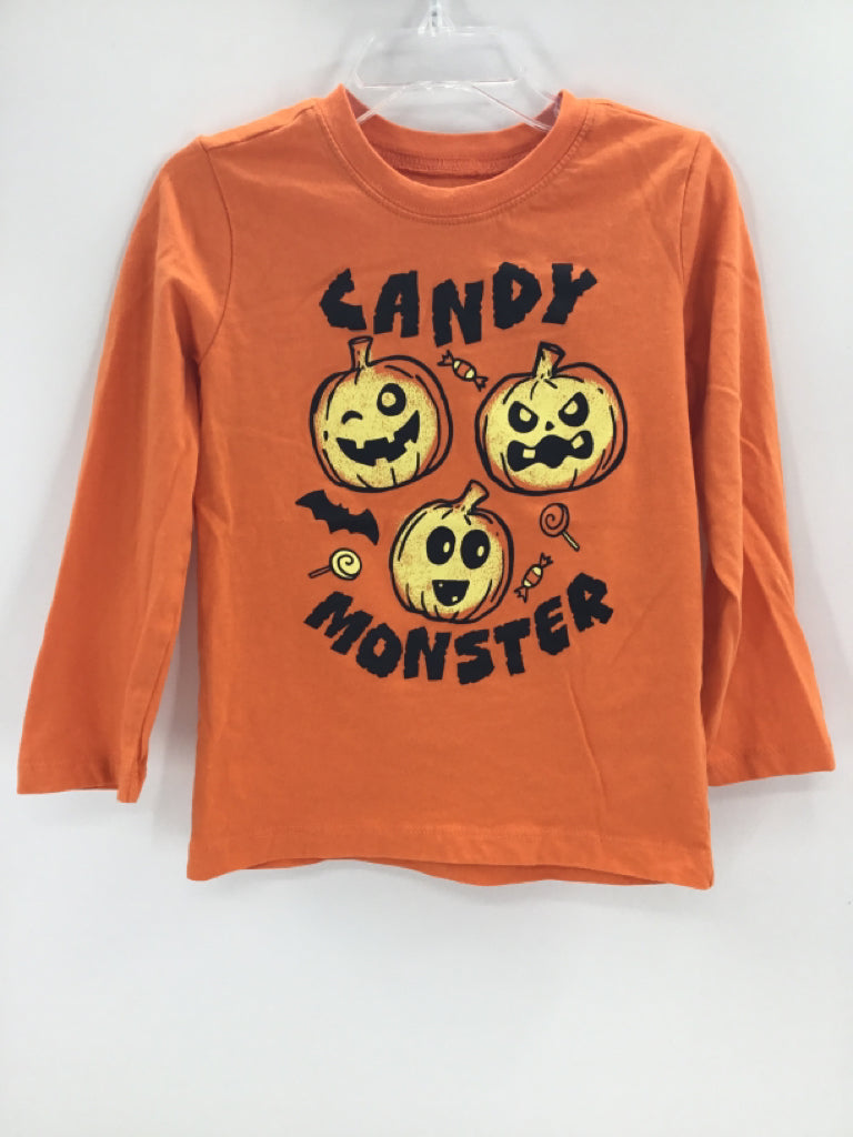 Cat & Jack Child Size 3 Orange Halloween T-Shirt
