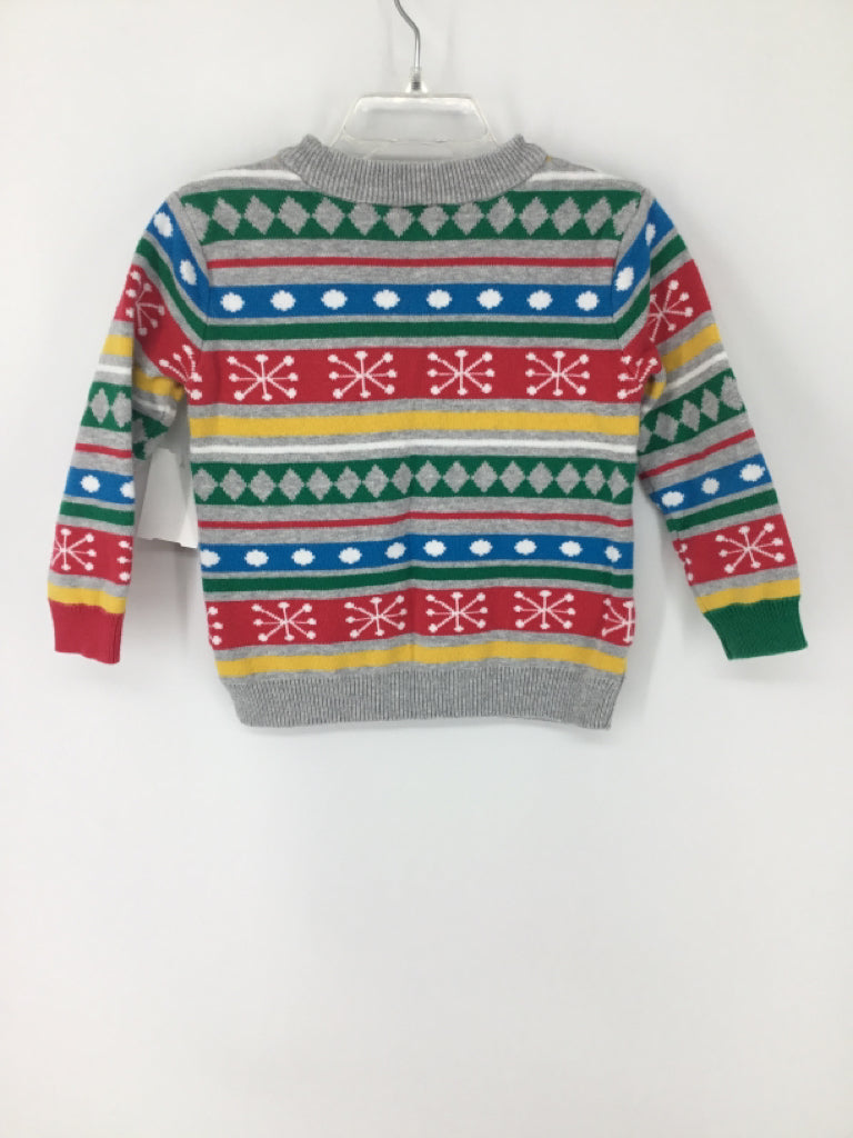 Disney Child Size 2 Gray Christmas Sweater