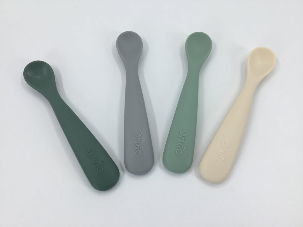 Drkio Silicone Feeding Spoons Set of 4