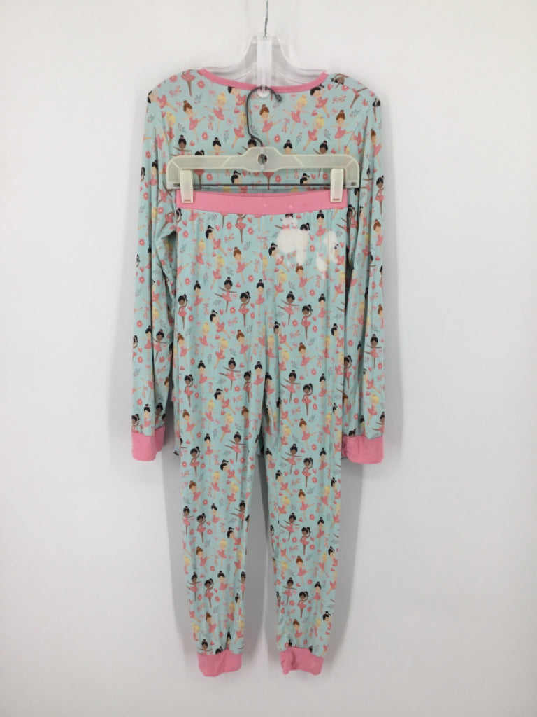 Down By the Bay Child Size 10 Blue Pajamas - girls
