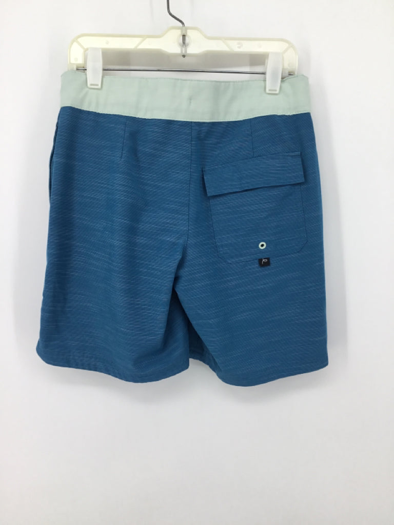 Art Class Child Size 12 Teal Solid Swimwear - boys