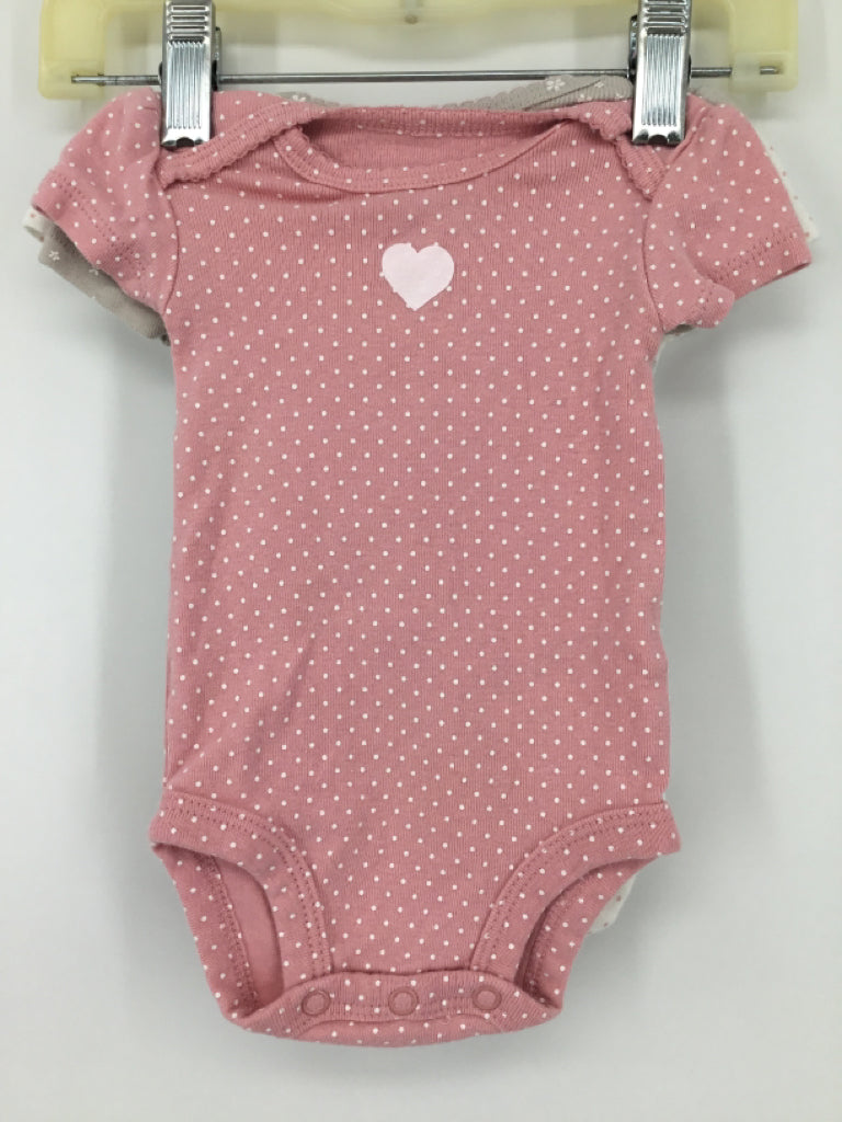 Carter's Child Size Newborn Pink Onesie