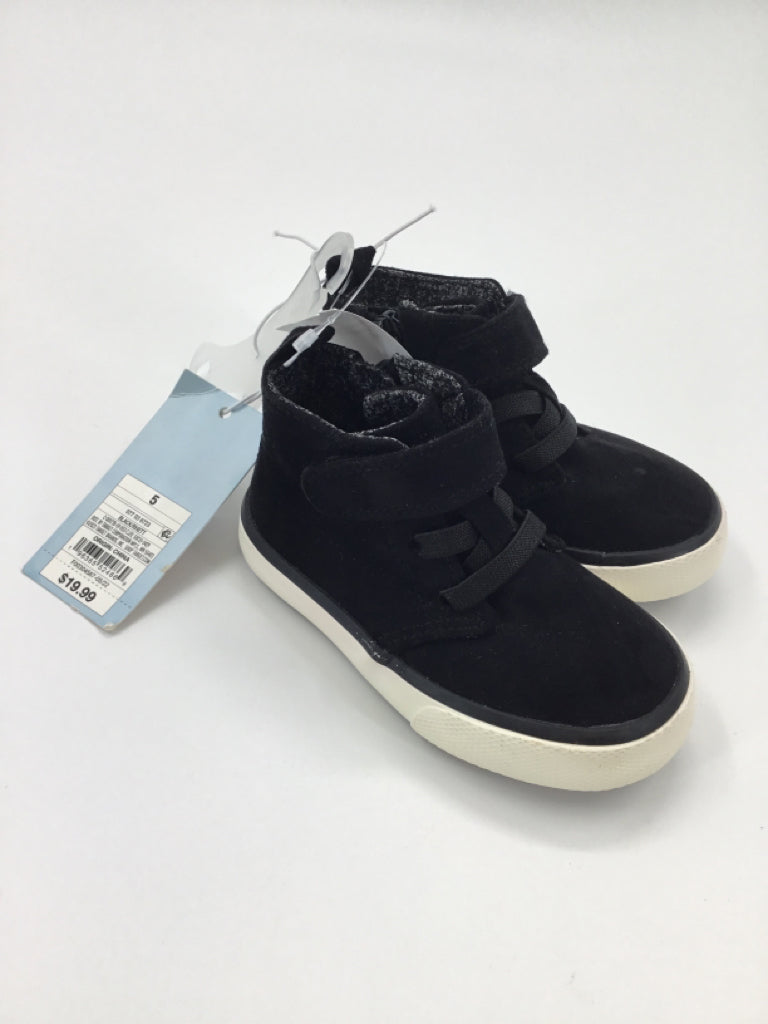 Cat & Jack Child Size 5 Toddler Black Sneakers