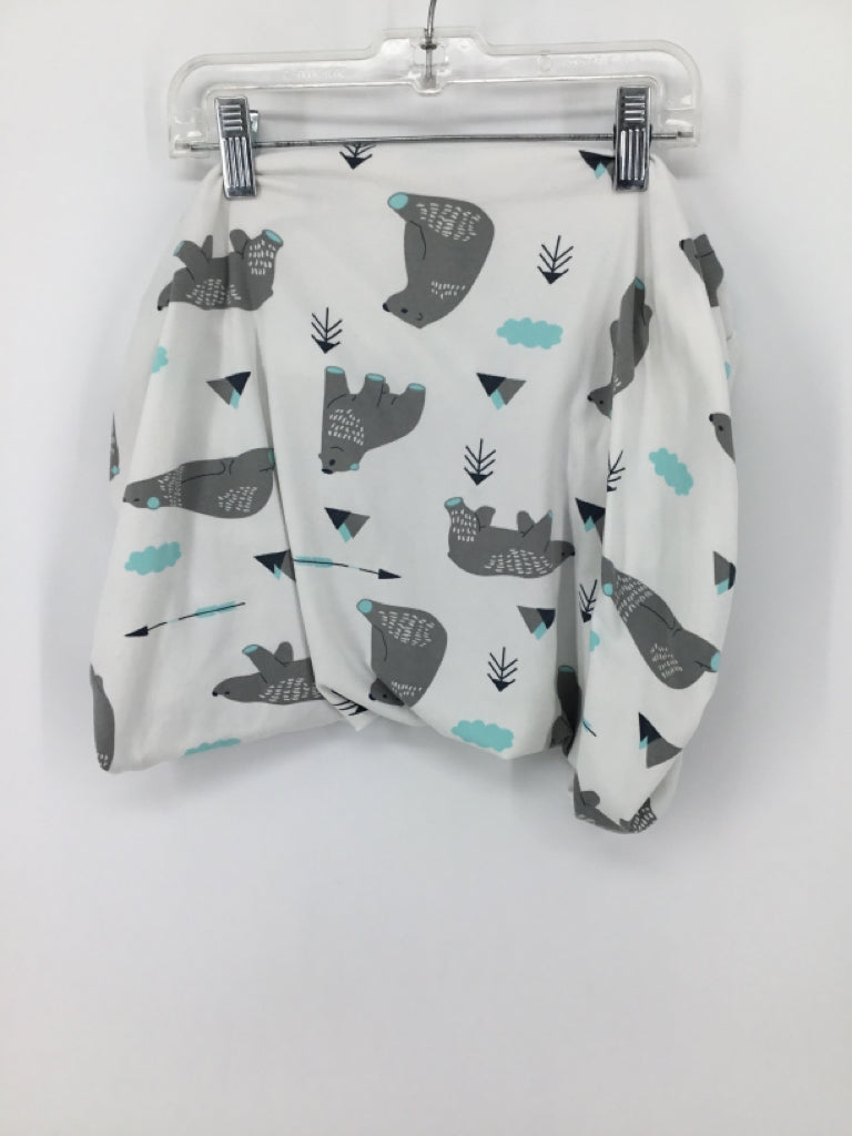 brandless White Print Changing Pad Cover