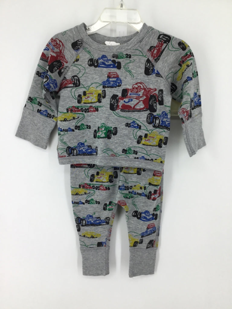 Hanna Andersson Child Size 3-6 Months Gray Print Pajamas - boys