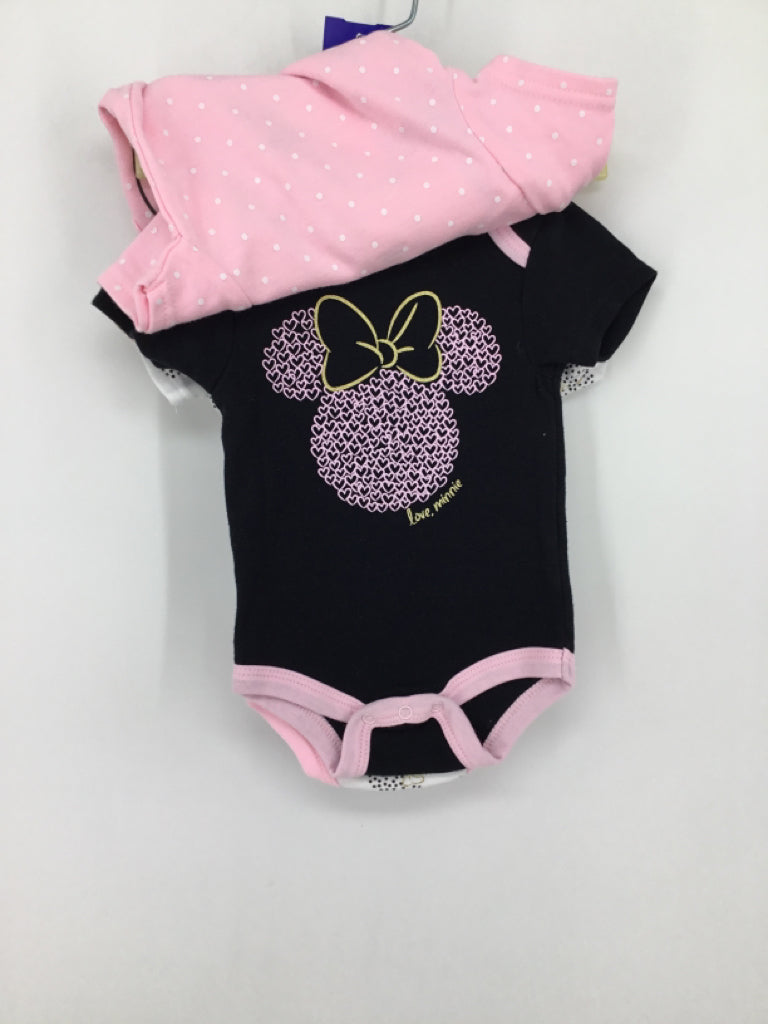 Disney Child Size 0-3 Months Pink Onesie
