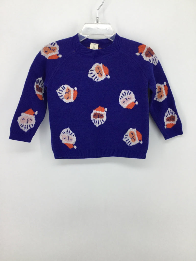 Tucker + Tate Child Size 18 Months Blue Christmas Sweater