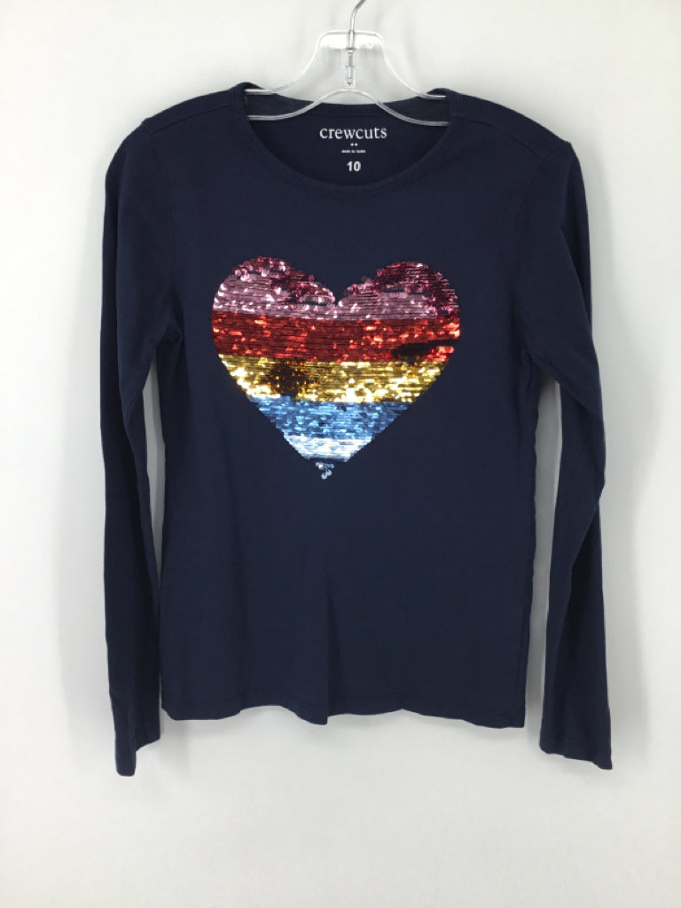 Crewcuts Child Size 10 Navy T-shirt - girls
