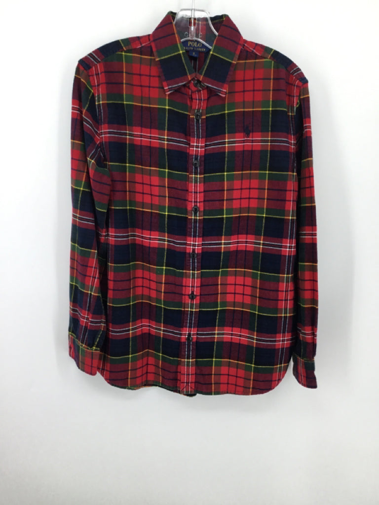 Ralph Lauren Child Size 12 Months Multi-Color Plaid Shirt - boys