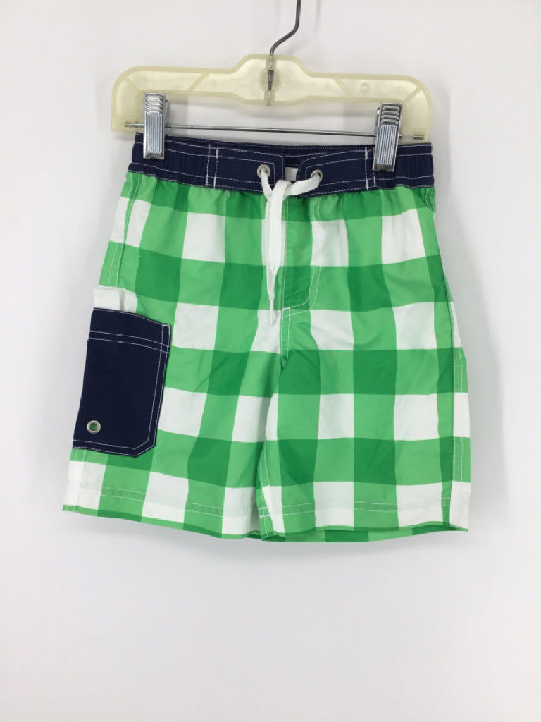 Hanna Andersson Child Size 3 Green Gingham Swimwear - boys