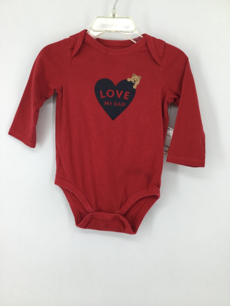 Baby Gap Child Size 6-12 Months Red Onesie