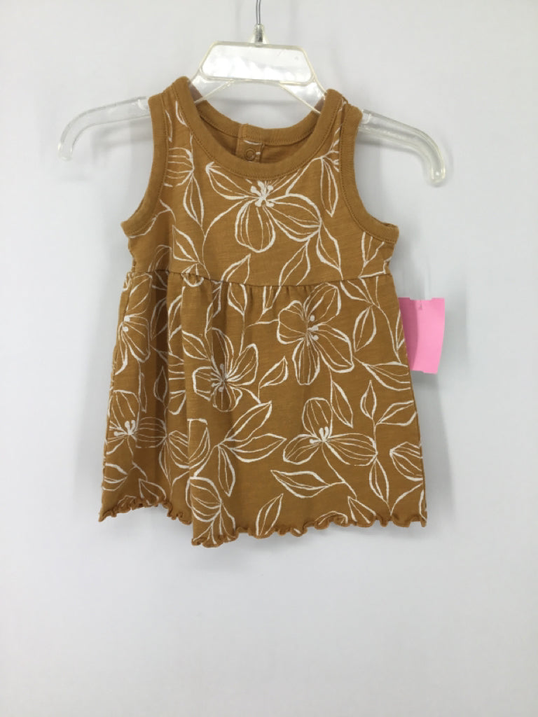Little Co Child Size 6 Months Tan Dress - girls