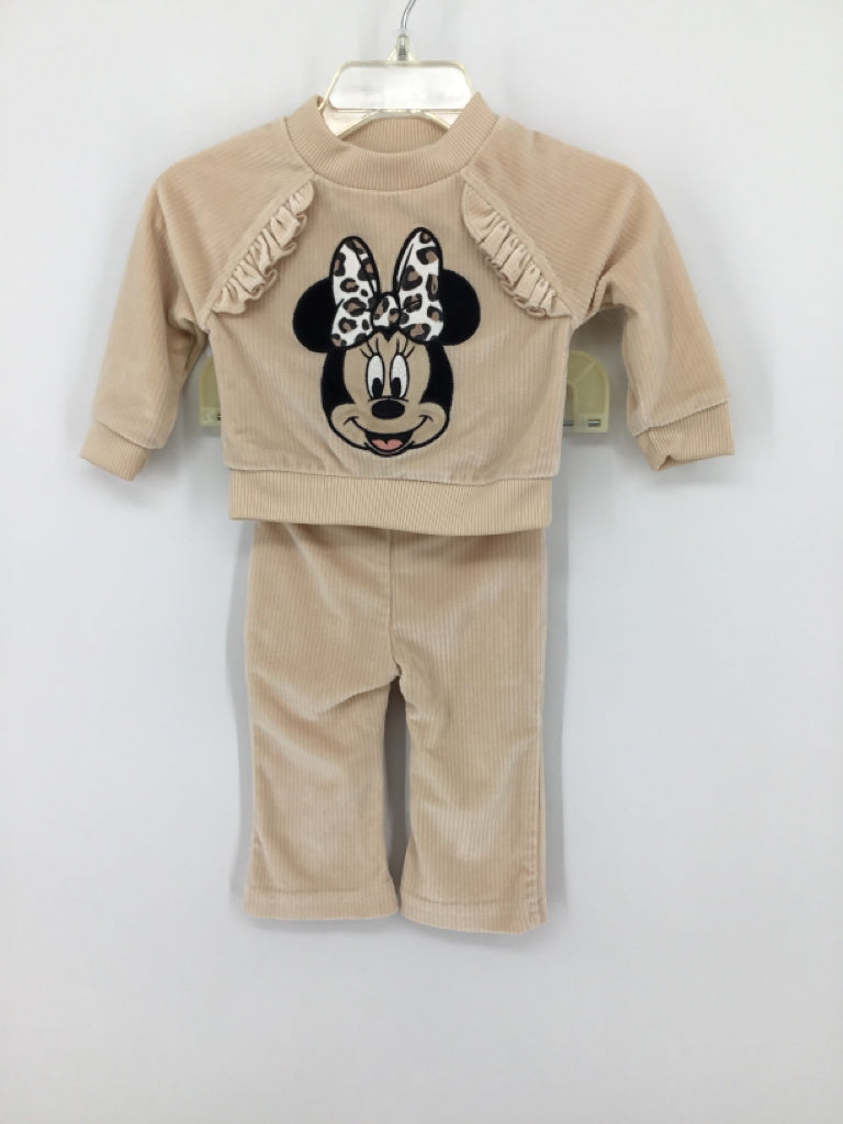 Disney Child Size 0-3 Months Tan Outfit - girls